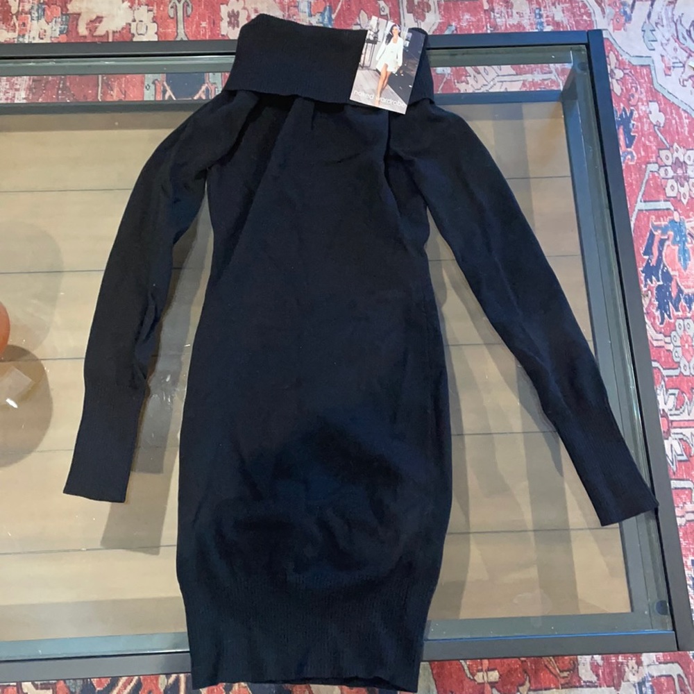 Naked wardrobe off the shoulder sweater dress